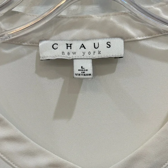 CHAUS Ivory Sleeveless Pocket Camisole - Picture 3 of 4